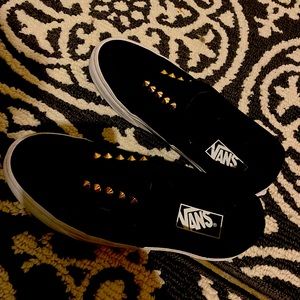 Black studded vans